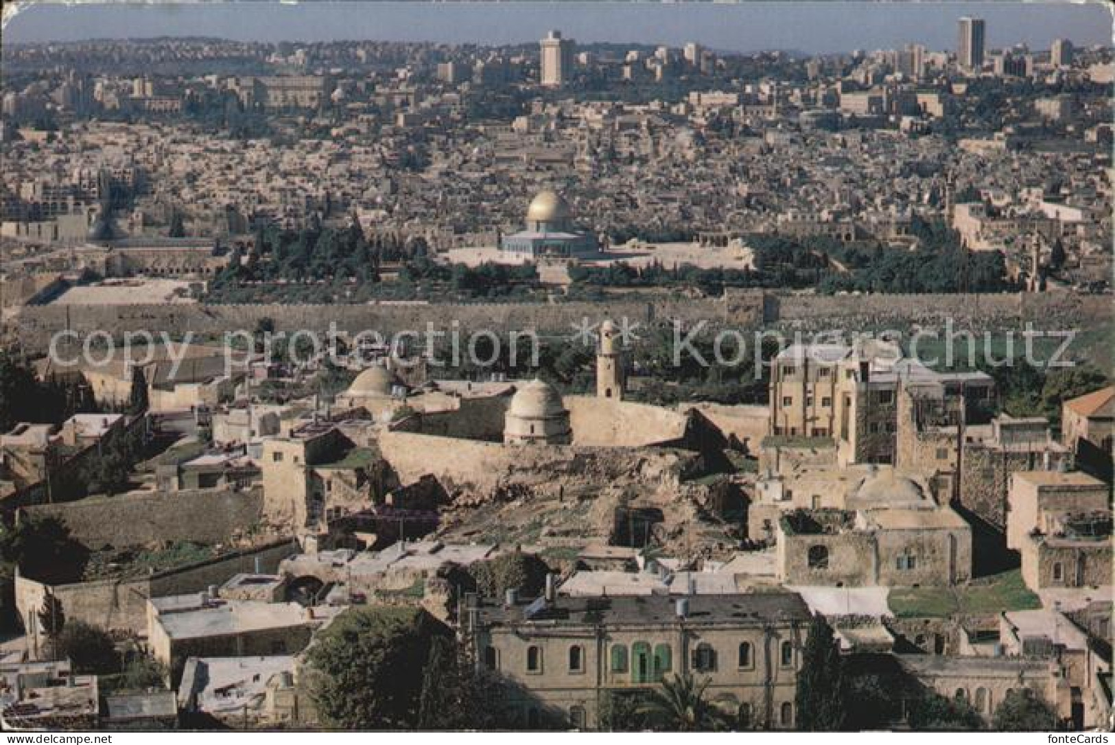 72409300 Jerusalem Yerushalayim Fliegeraufnahme Old-City Israel - Israel