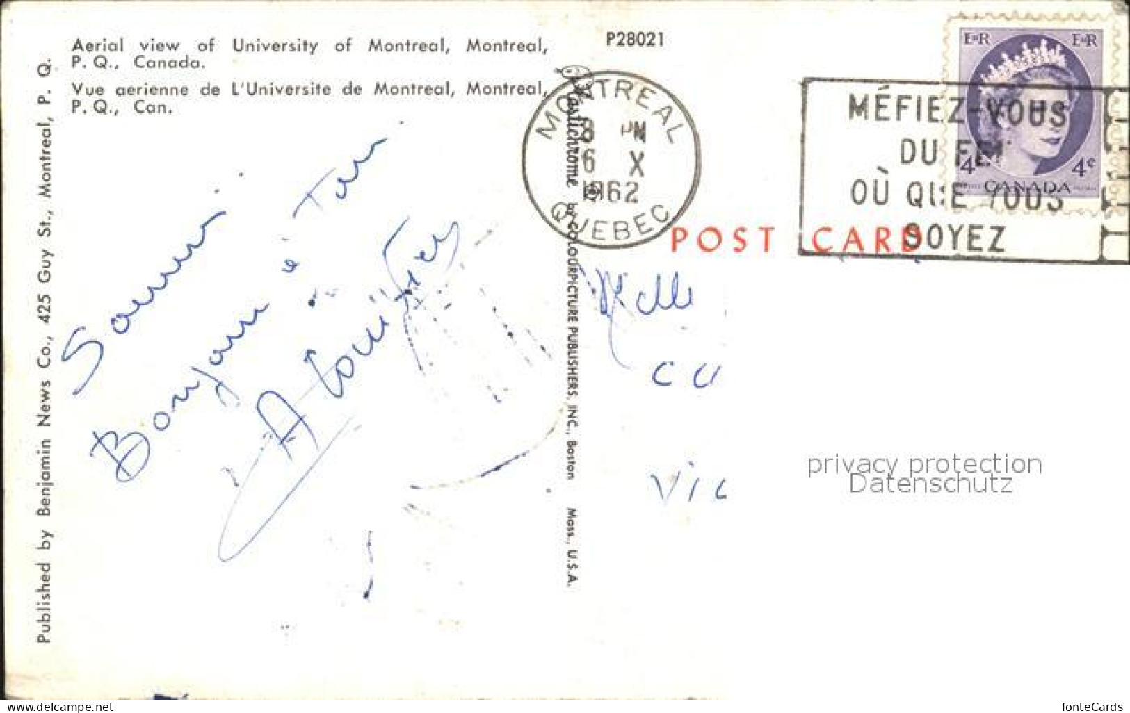 72409007 Montreal Quebec Fliegeraufnahme Of University Of Montreal Montreal - Non Classificati