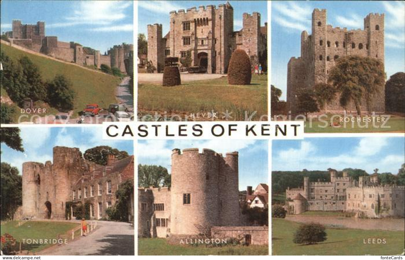 72404937 Kent Castles Of The Region Dover Hever Rochester Leeds Allington Tonbri - Autres & Non Classés