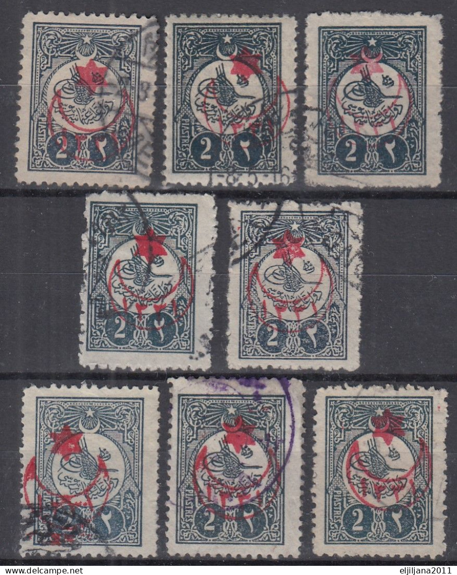 Turkey / Türkei 1915 ⁕ Overprint Year 1331 ( On Mi.163 ) Mi. 308 ⁕ 8v Used - See Scan - Usati