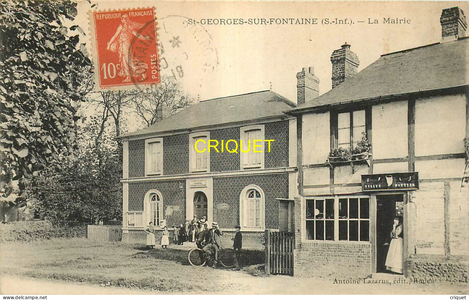 76 St Georges Sur Fontaine, La Mairie, Affranchie 1919 - Other & Unclassified