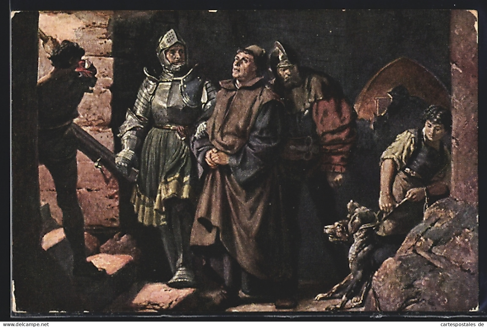 AK Luthers Ankunft Auf Der Wartburg  - Historische Figuren