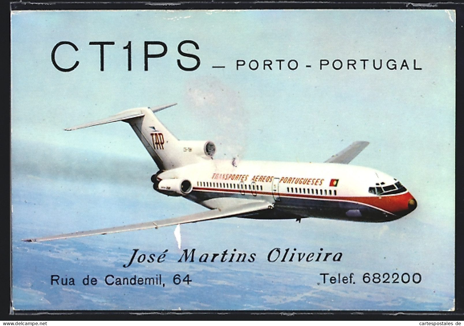 AK Flugzeug Boing 727 Der TAP, Transportes Aéreos Portugueses  - 1946-....: Ere Moderne