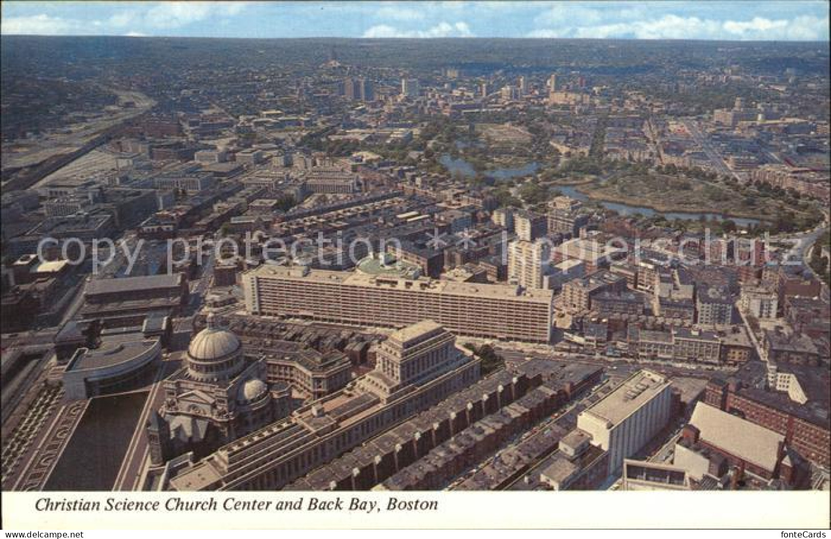 72402708 Boston_Massachusetts Christian Science Church Center Fliegeraufnahme - Andere & Zonder Classificatie