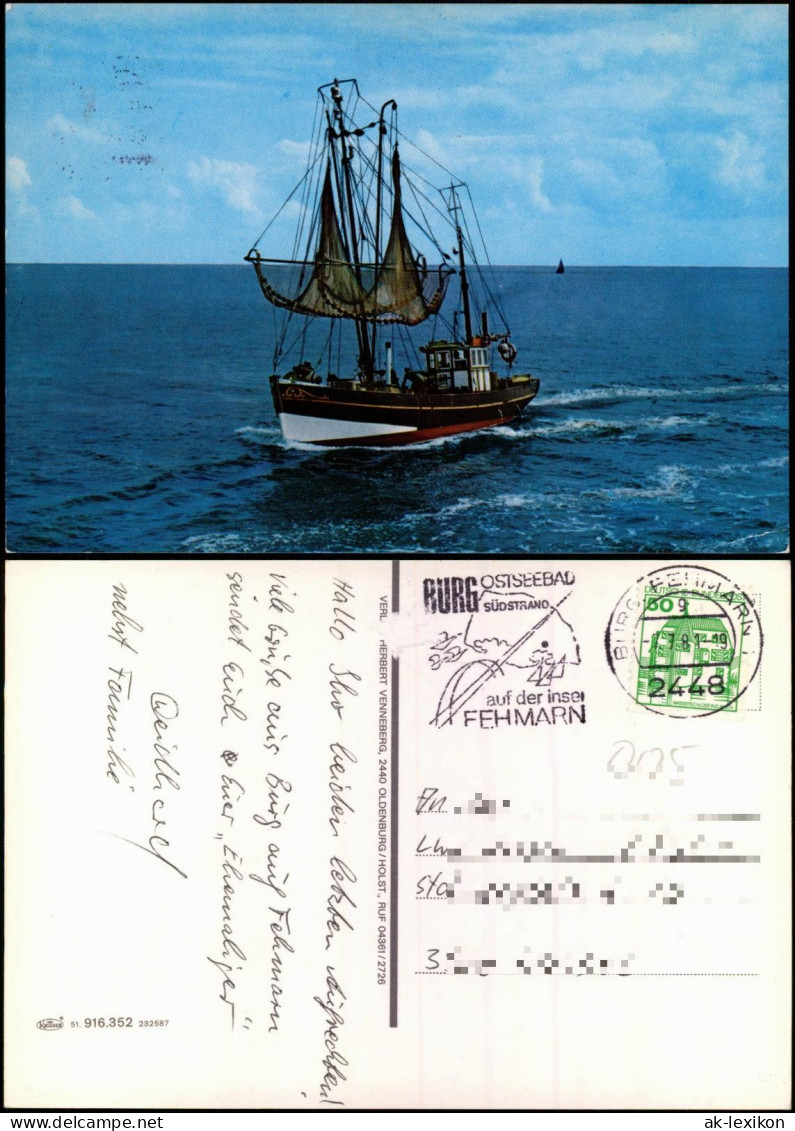 Ansichtskarte  Fischerboot Auf Hoher See 1981 - Sonstige & Ohne Zuordnung