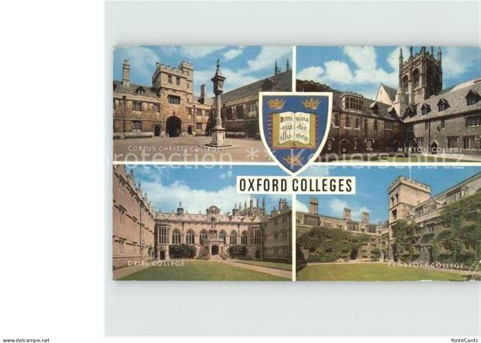 72399022 Oxford Oxfordshire Merton College Pembroke College Corpus Christi Colle - Otros & Sin Clasificación