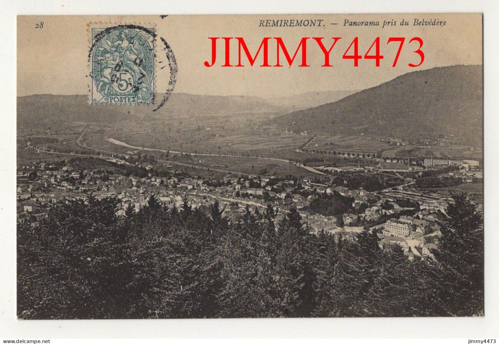 CPA - REMIREMONT En 1907 - Panorama Pris Du Belvédère - N° 28 - Remiremont