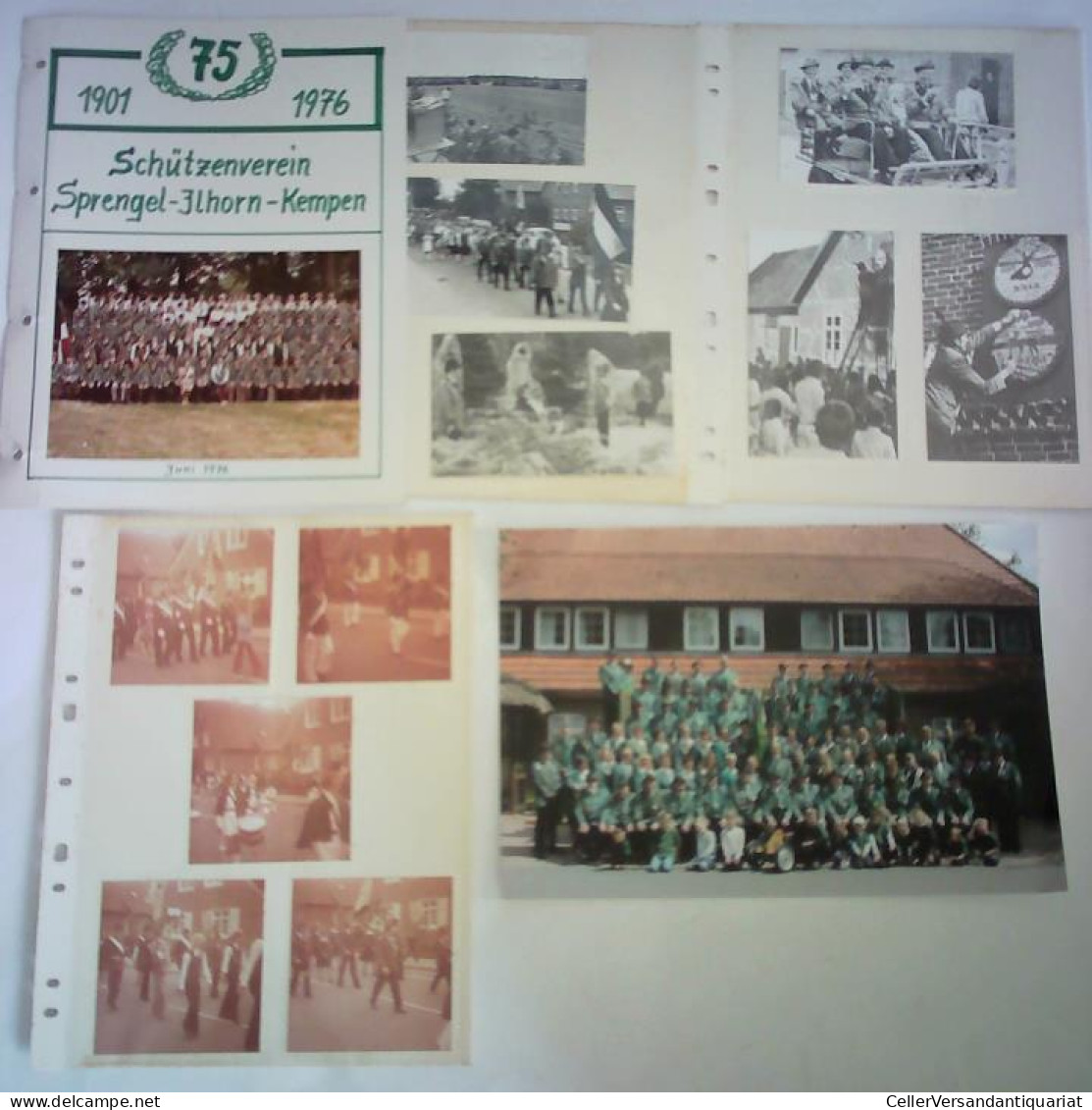 16 Original Fotografien Zum 75. Schützenfest 1976 Von Schützenverein Sprengel-Ilhorn-Kempen, 1901 - 1976 - Ohne Zuordnung