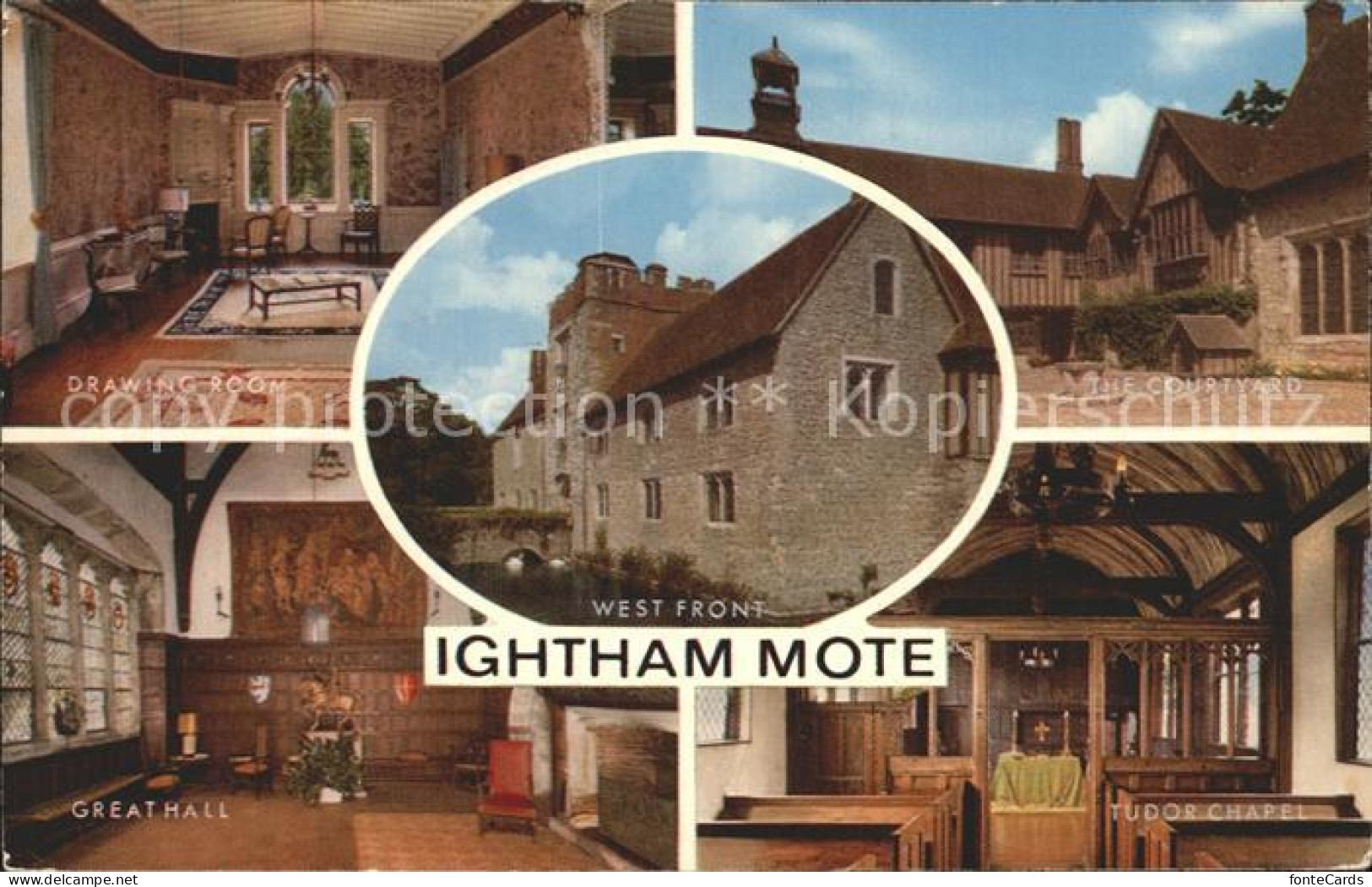 72393814 Ightham Sevenoaks Ightham Mote Courtyard Great Hall Chapel Drawing Room - Autres & Non Classés