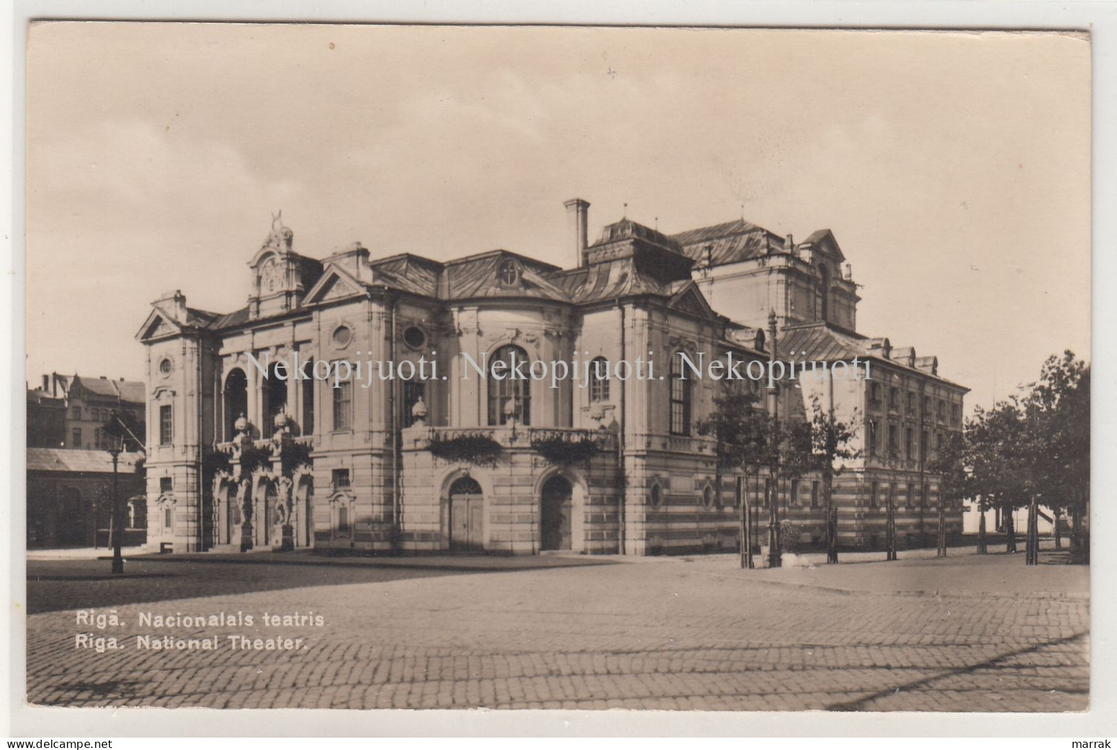 Riga, Nacionalais Teatris, 1930' Photo - Latvia