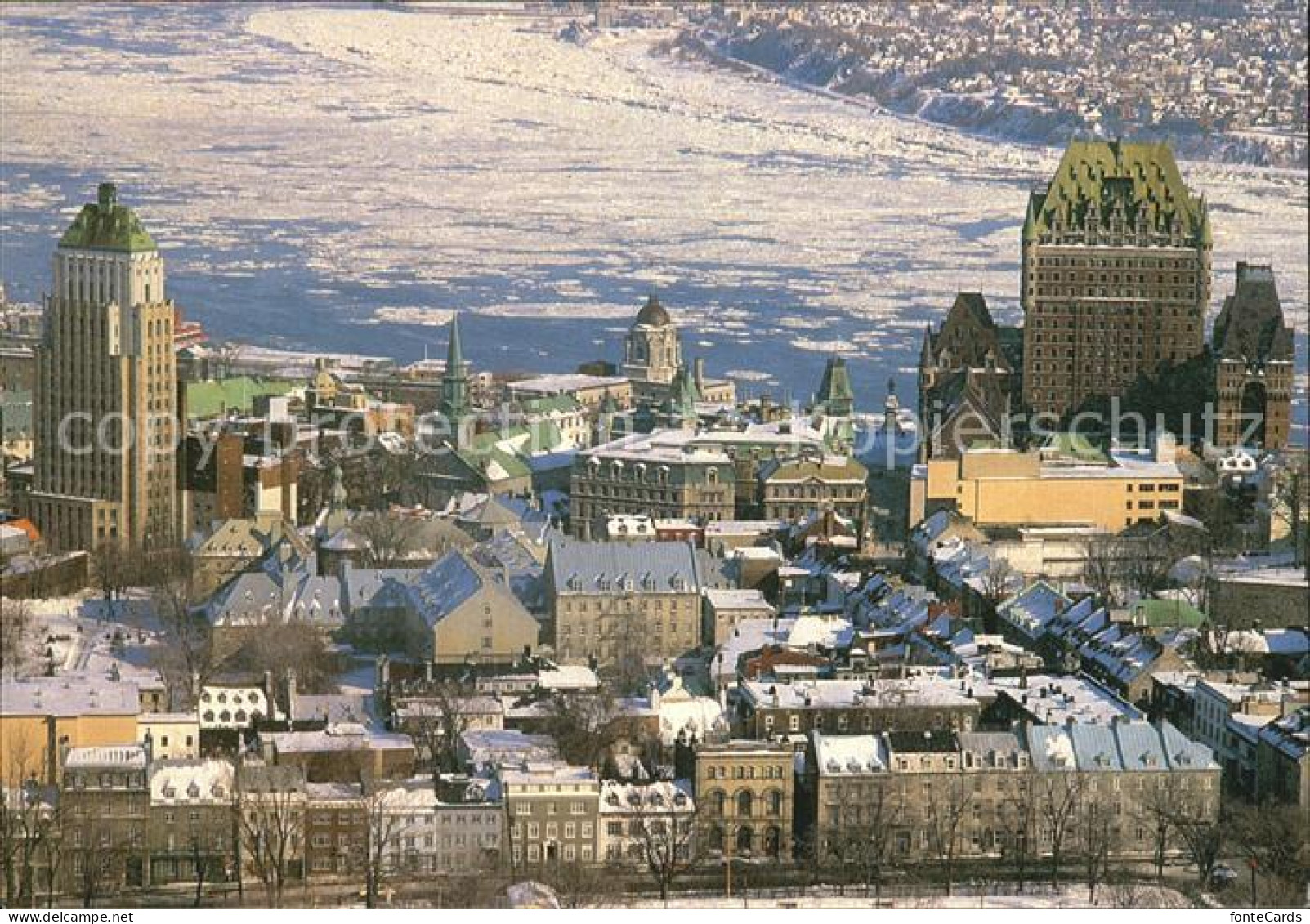 72393182 Quebec Old City In The Winter Air View Quebec - Non Classificati