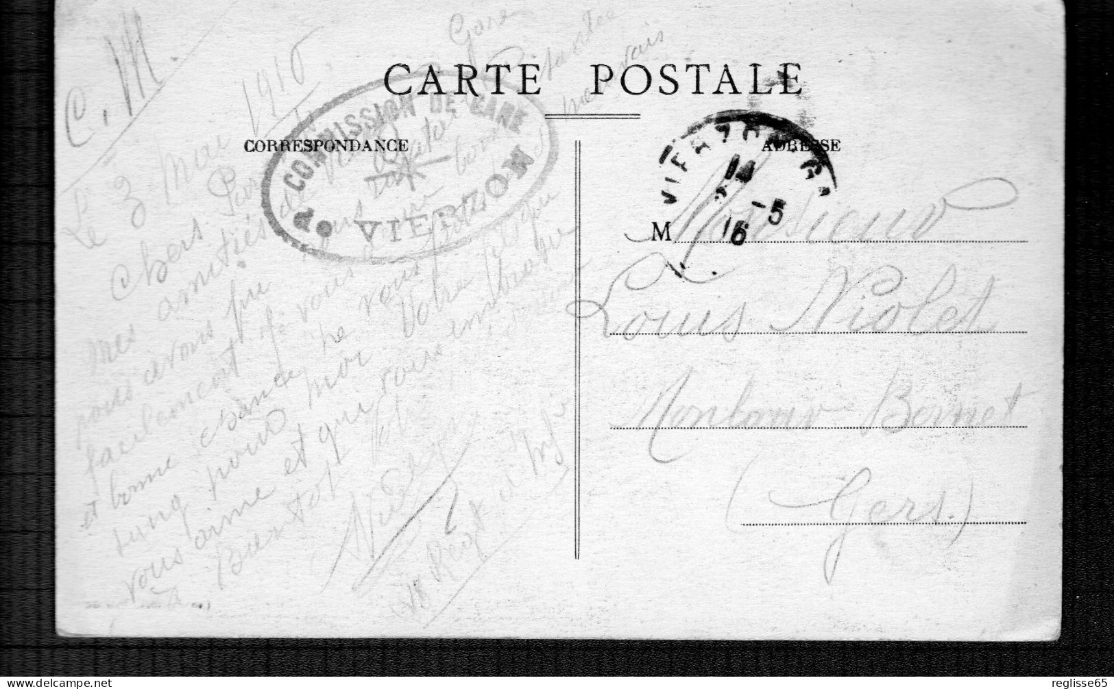 CPA -  1916 - VIERZON - VUE GENERALE COTE NORD OUEST - TAMPON "commission De Gare" Au Verso - CL.32.57 - Vierzon