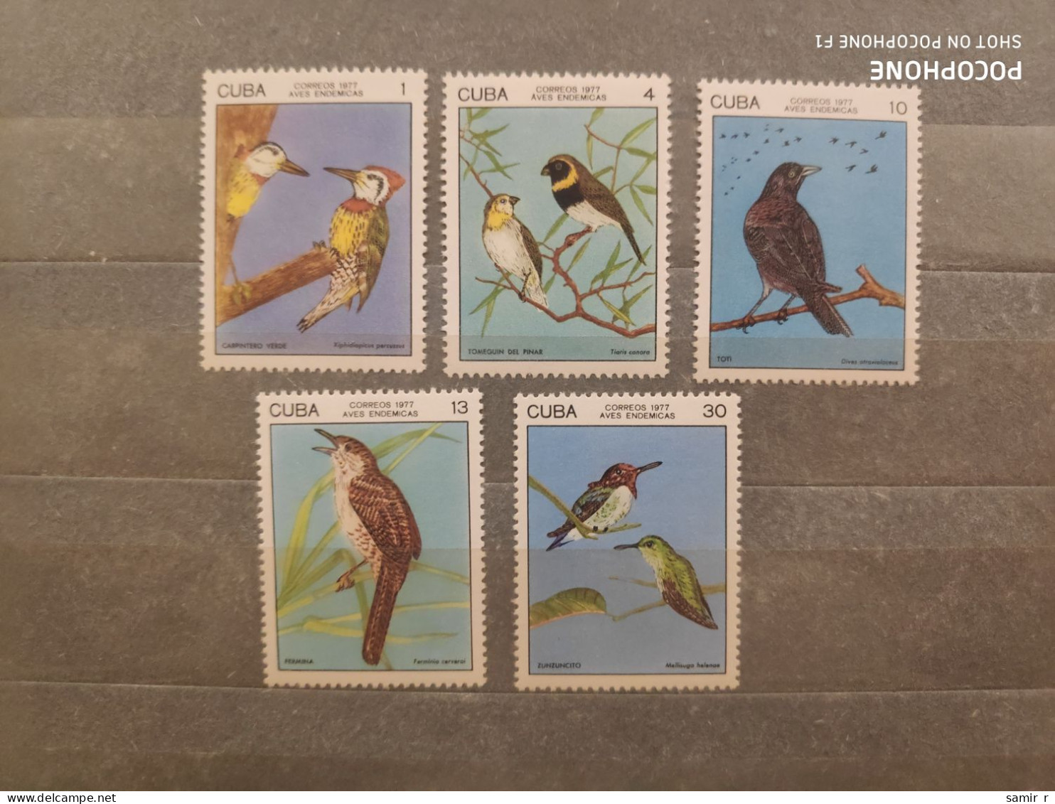 1977	Cuba	Birds  (F90) - Unused Stamps