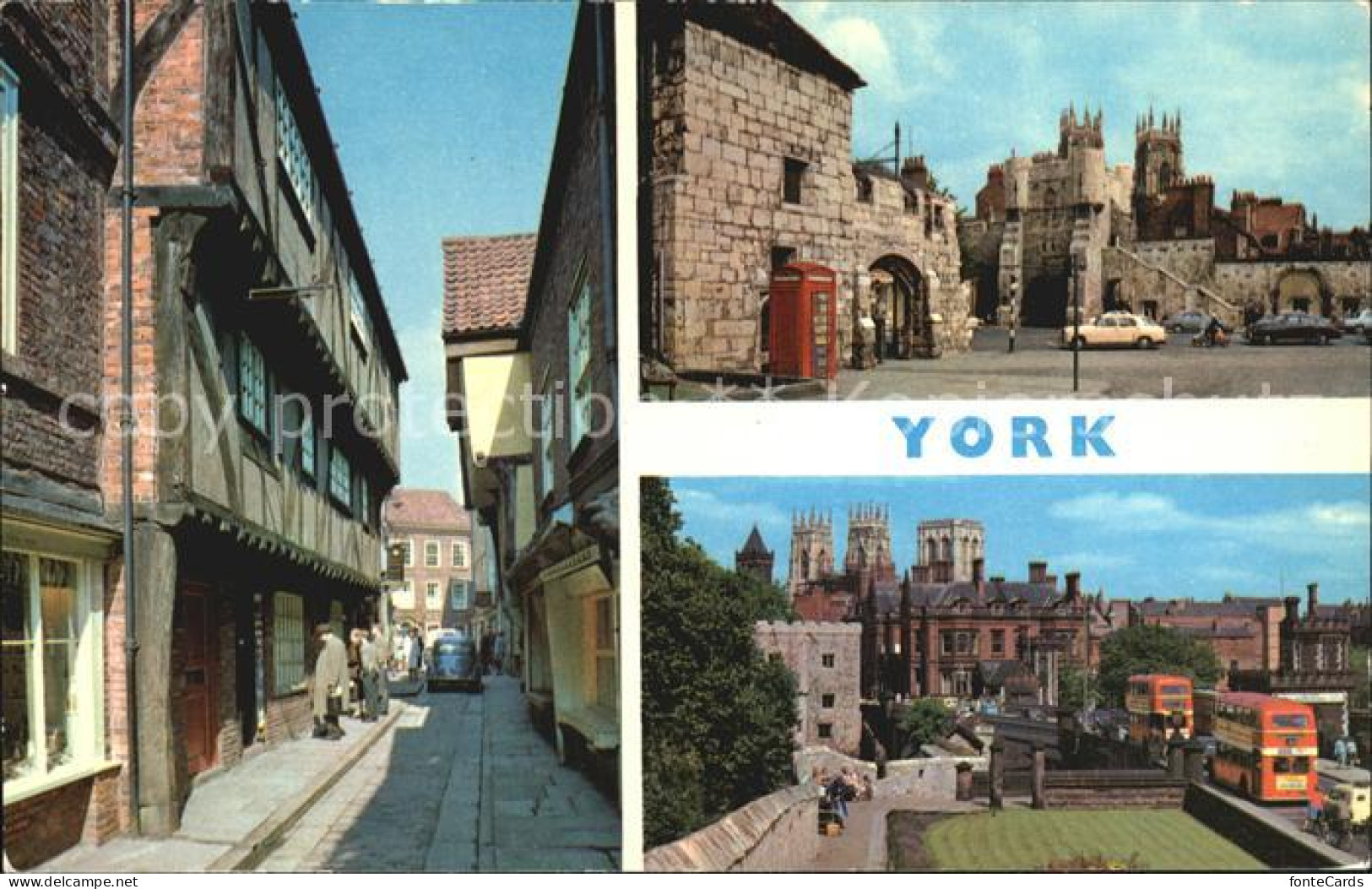 72391593 York UK The Shambles The Bootham Bar Minster From Walls York - Other & Unclassified