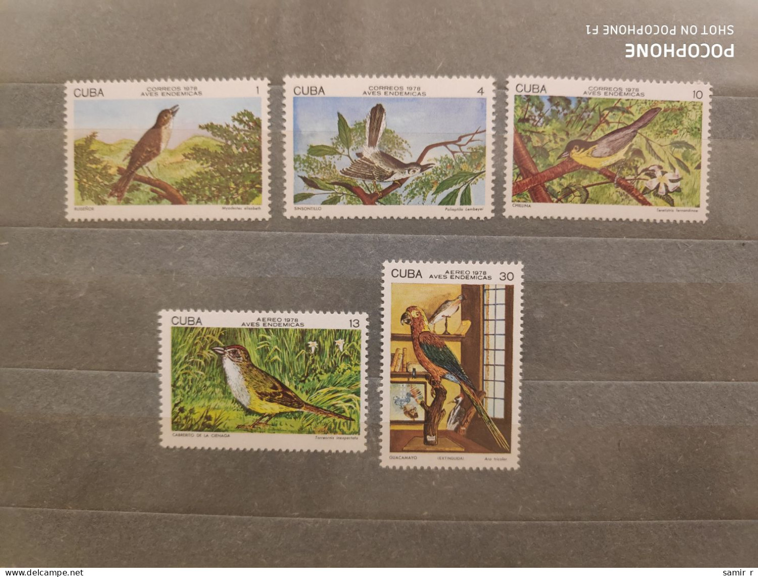 1978	Cuba	Birds  (F90) - Nuevos