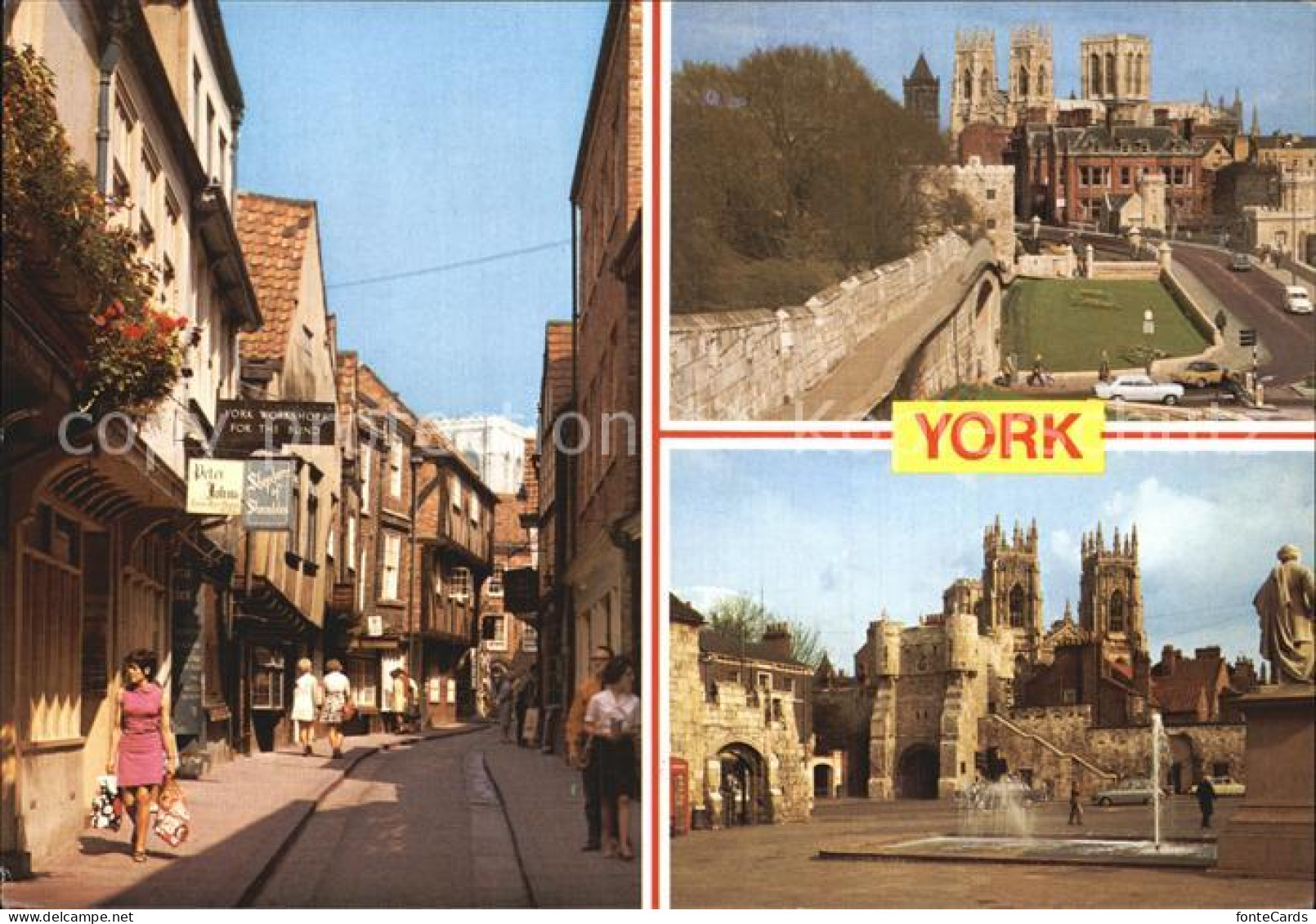 72391591 York UK The Shambles Minister And City Walls York - Sonstige & Ohne Zuordnung