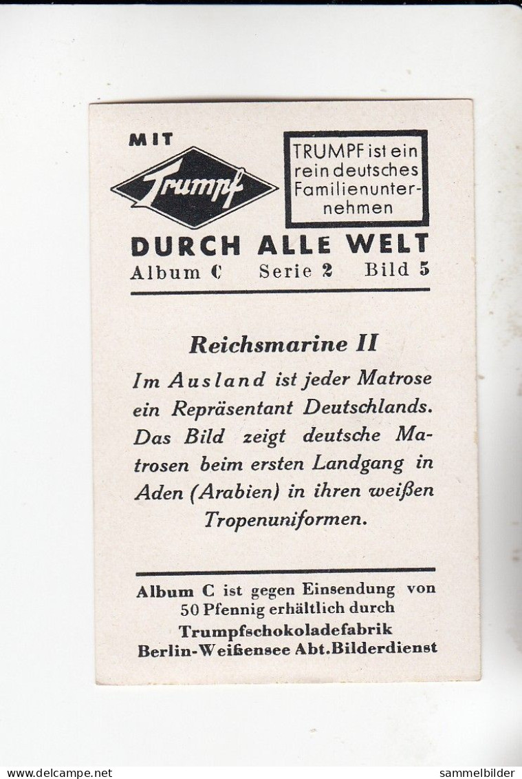 Mit Trumpf Durch Alle Welt  Reichsmarine II Deutsche Matrosen Landgang In Aden Arabien   C Serie 2# 5 Von 1934 - Other Brands