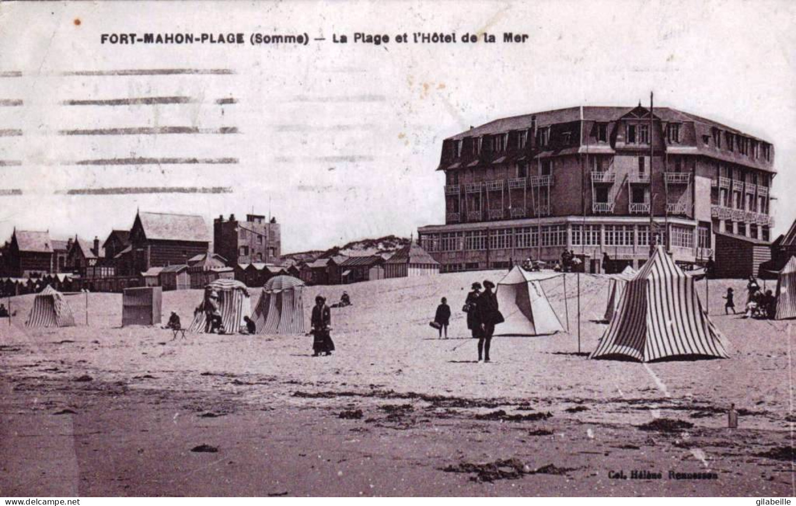 80 - Somme -  FORT MAHON -   La Plage Et L'hotel De La Mer - Fort Mahon