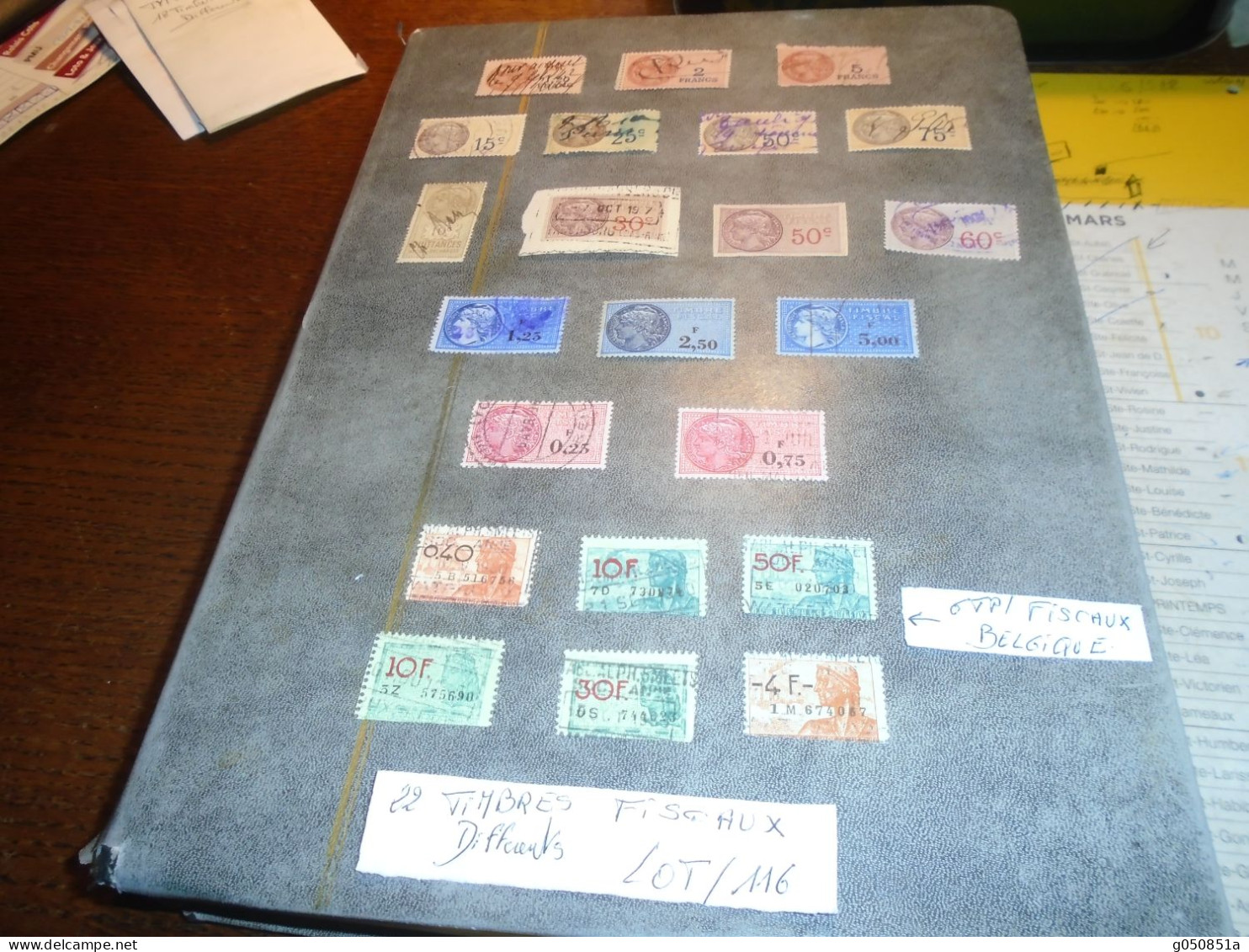 Lot De 23 Timbres FISCAUX Differents ( Dont 6 De Belgique) - Stamps