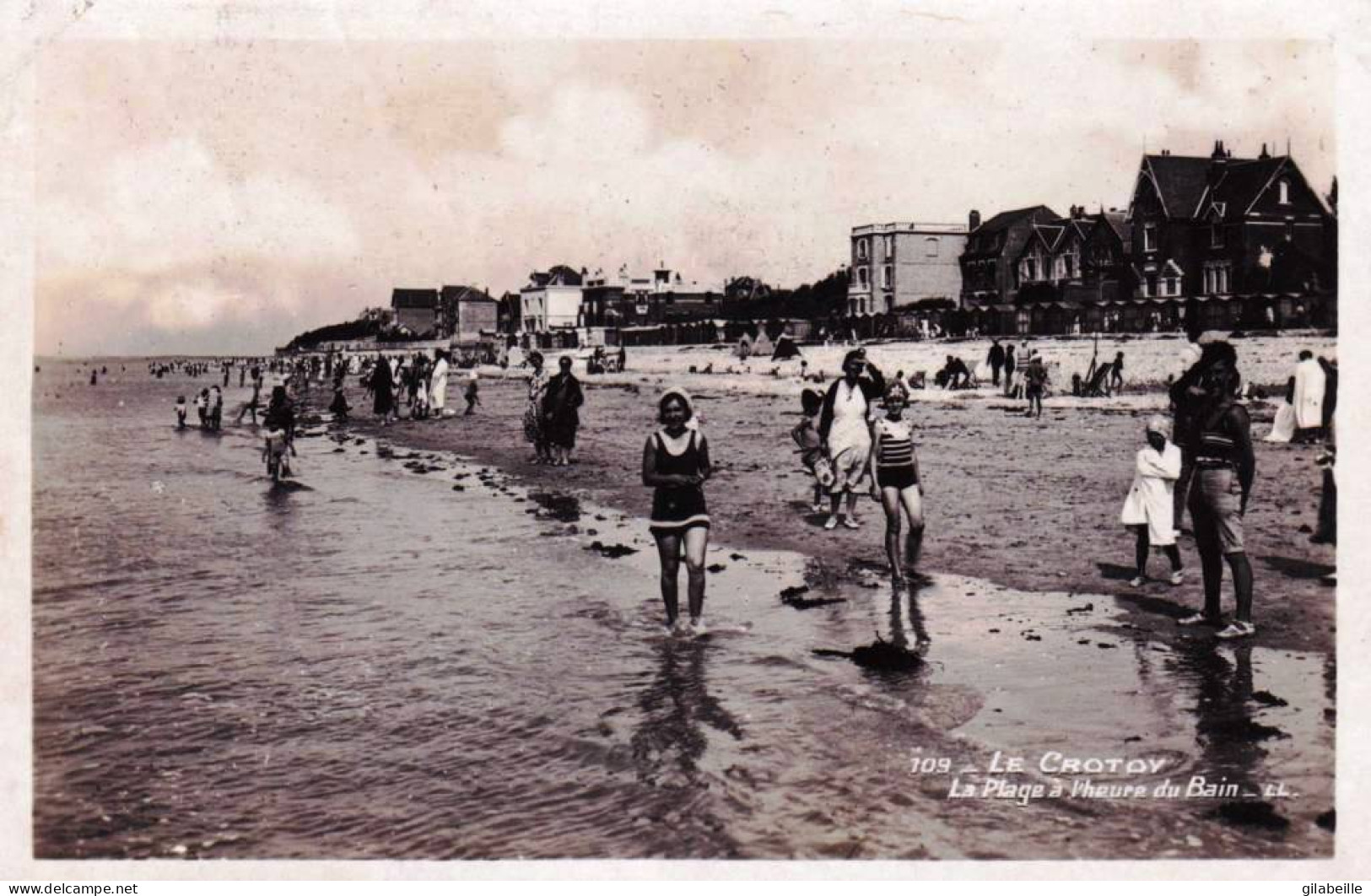 80 - Somme -  LE CROTOY -  La Plage A L'heure Du Bain - Le Crotoy