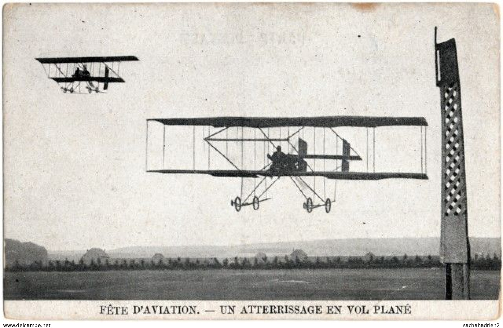 FETE D'AVIATION. Un Atterrissage En Vol Plané - Andere & Zonder Classificatie