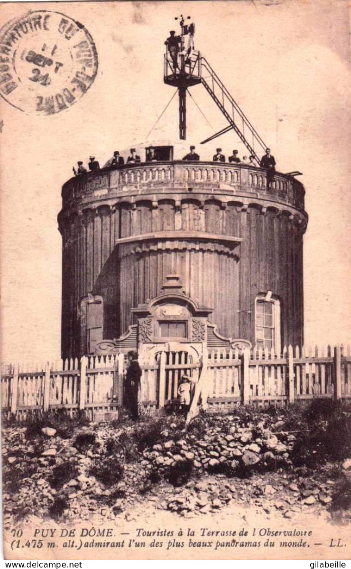 63 - Puy De Dome -  PUY De DOME - Touristes A La Terrasse De L'observatoire - Autres & Non Classés