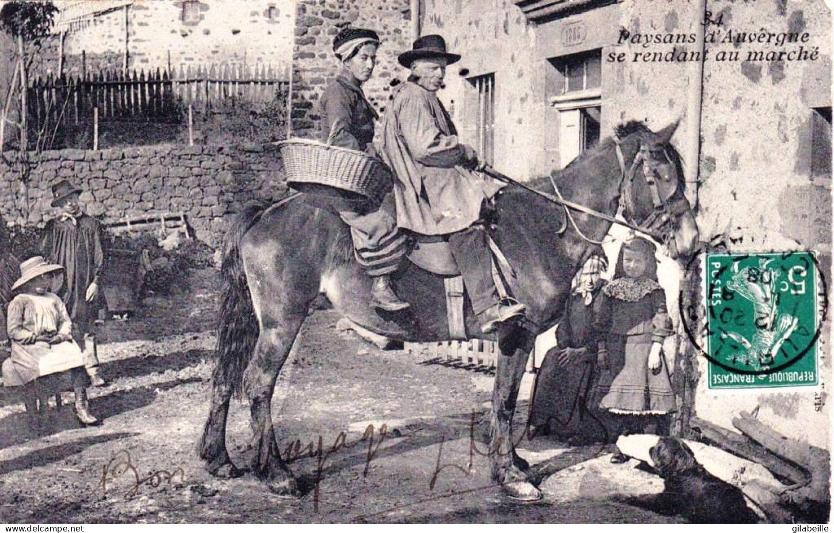 63 - Puy De Dome -   Auvergne -  Paysans D'Auvergne Se Rendant Au Marché - Autres & Non Classés