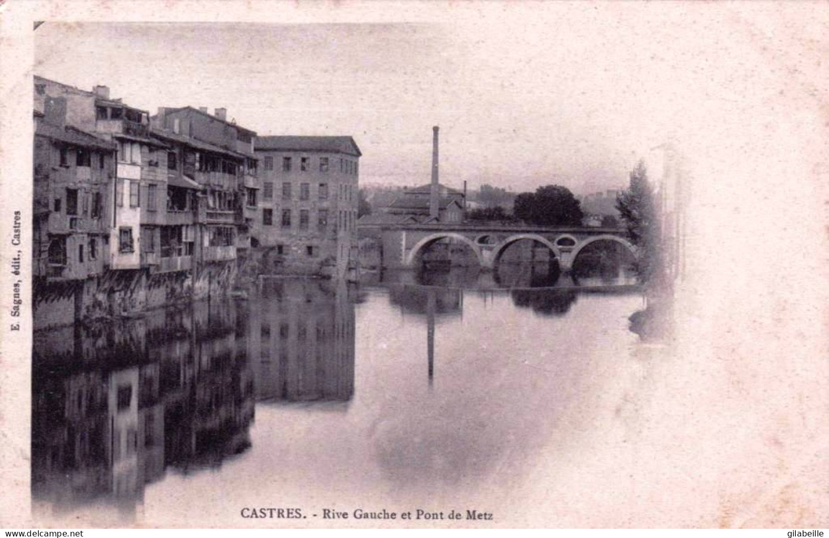 81 - Tarn -  CASTRES -   Rive Gauche Et Pont De Metz - Castres