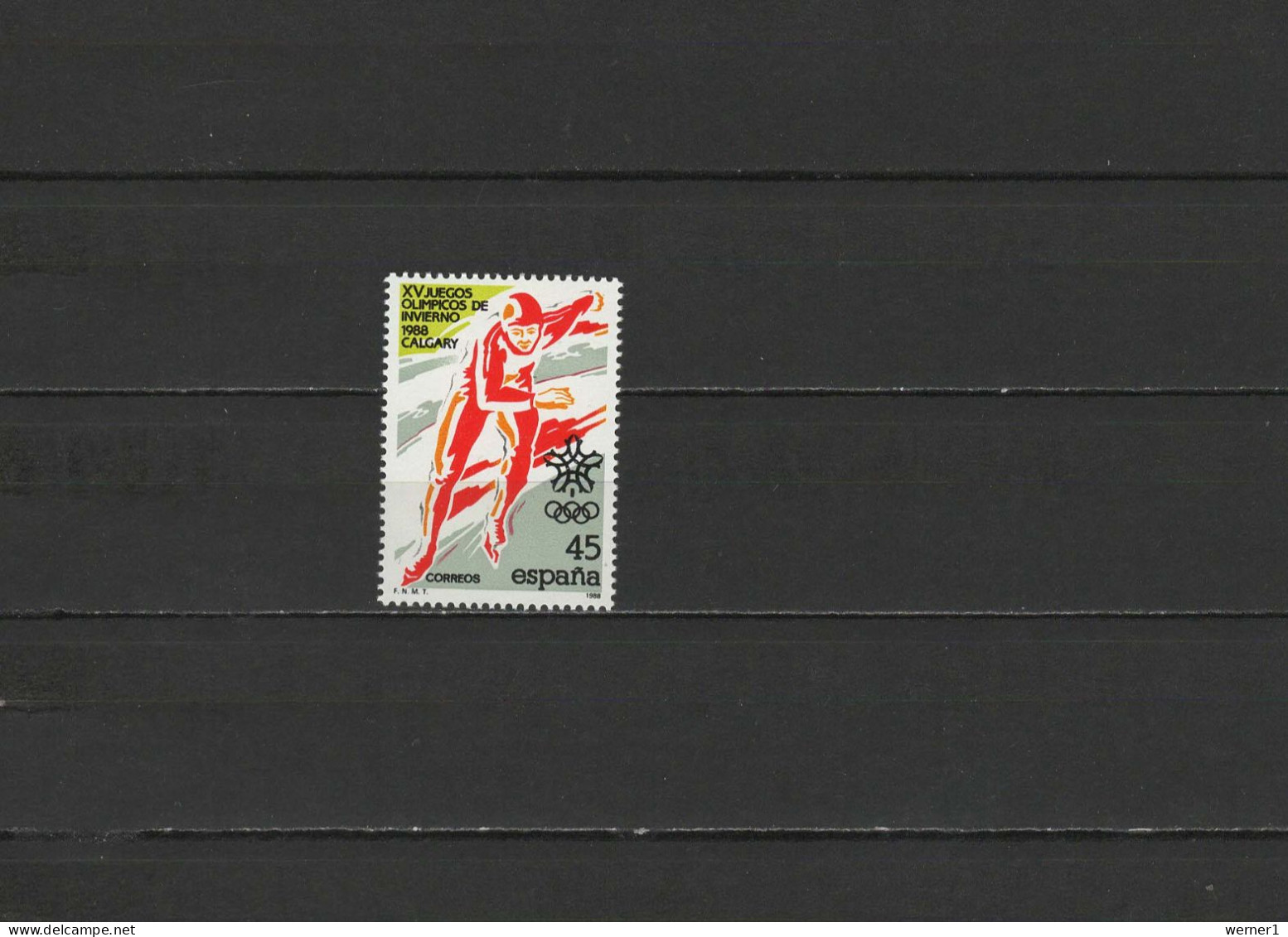 Spain 1988 Olympic Games Calgary Stamp MNH - Hiver 1988: Calgary