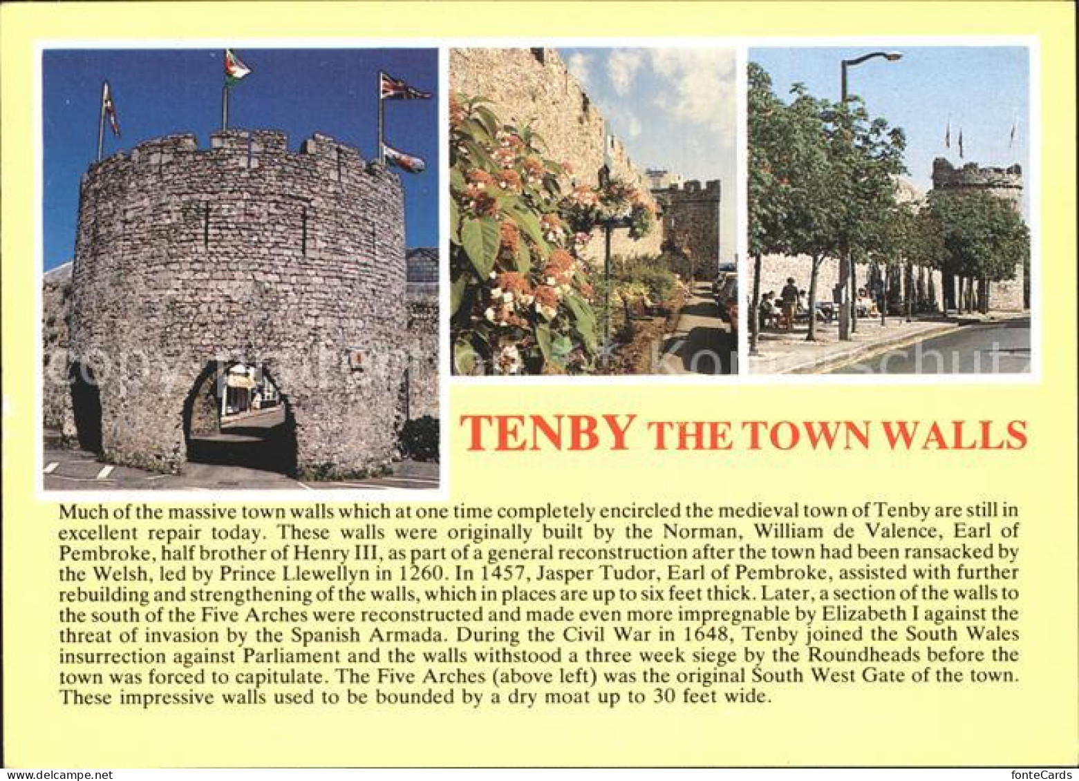 72377829 Tenby Town Walls Stadtmauern Tenby - Autres & Non Classés