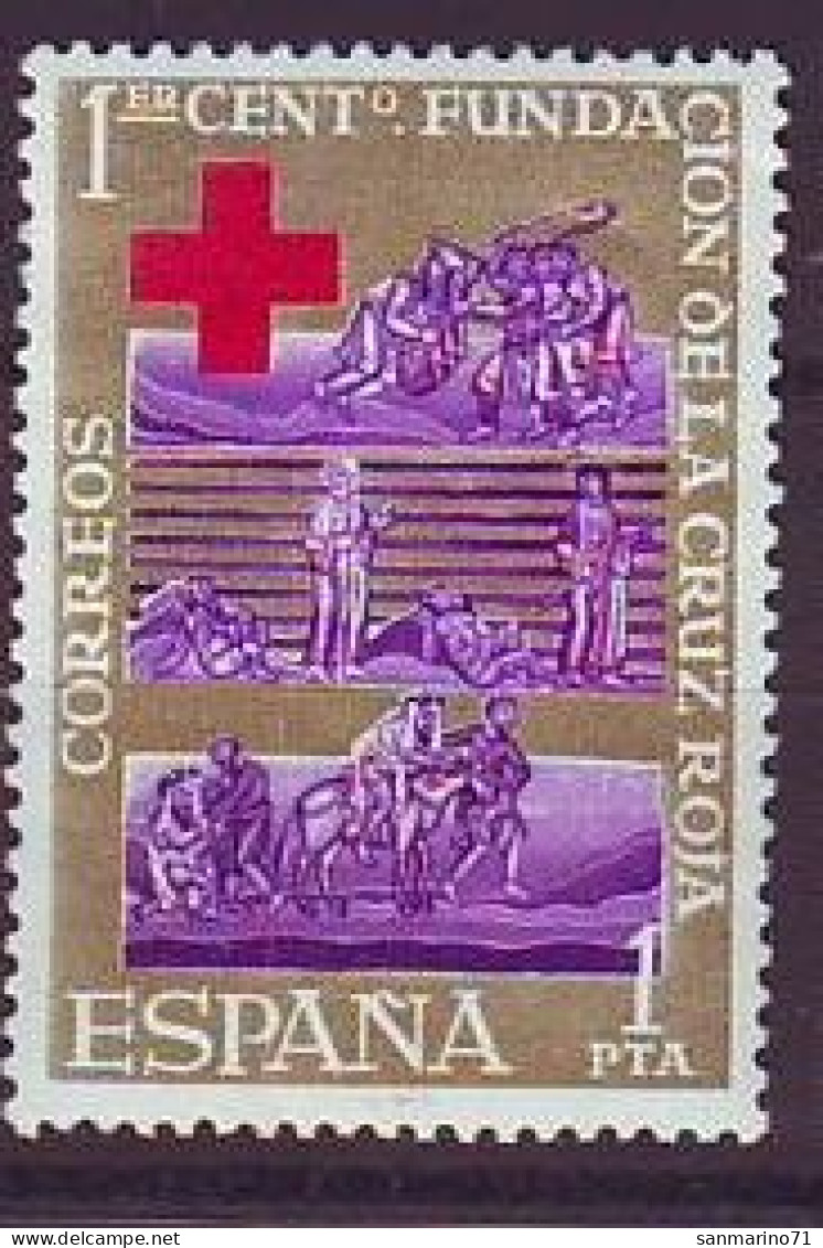SPAIN 1427,unused - Red Cross