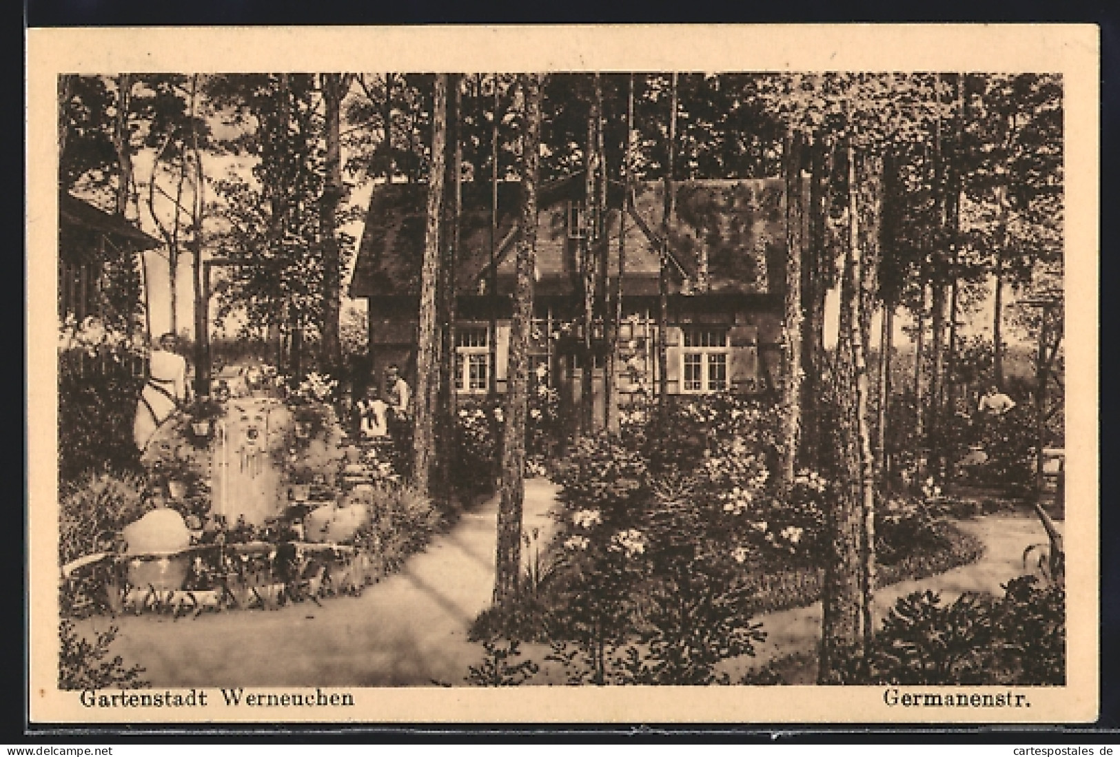AK Werneuchen, Germanenstrasse Mit Kleinem Haus  - Werneuchen