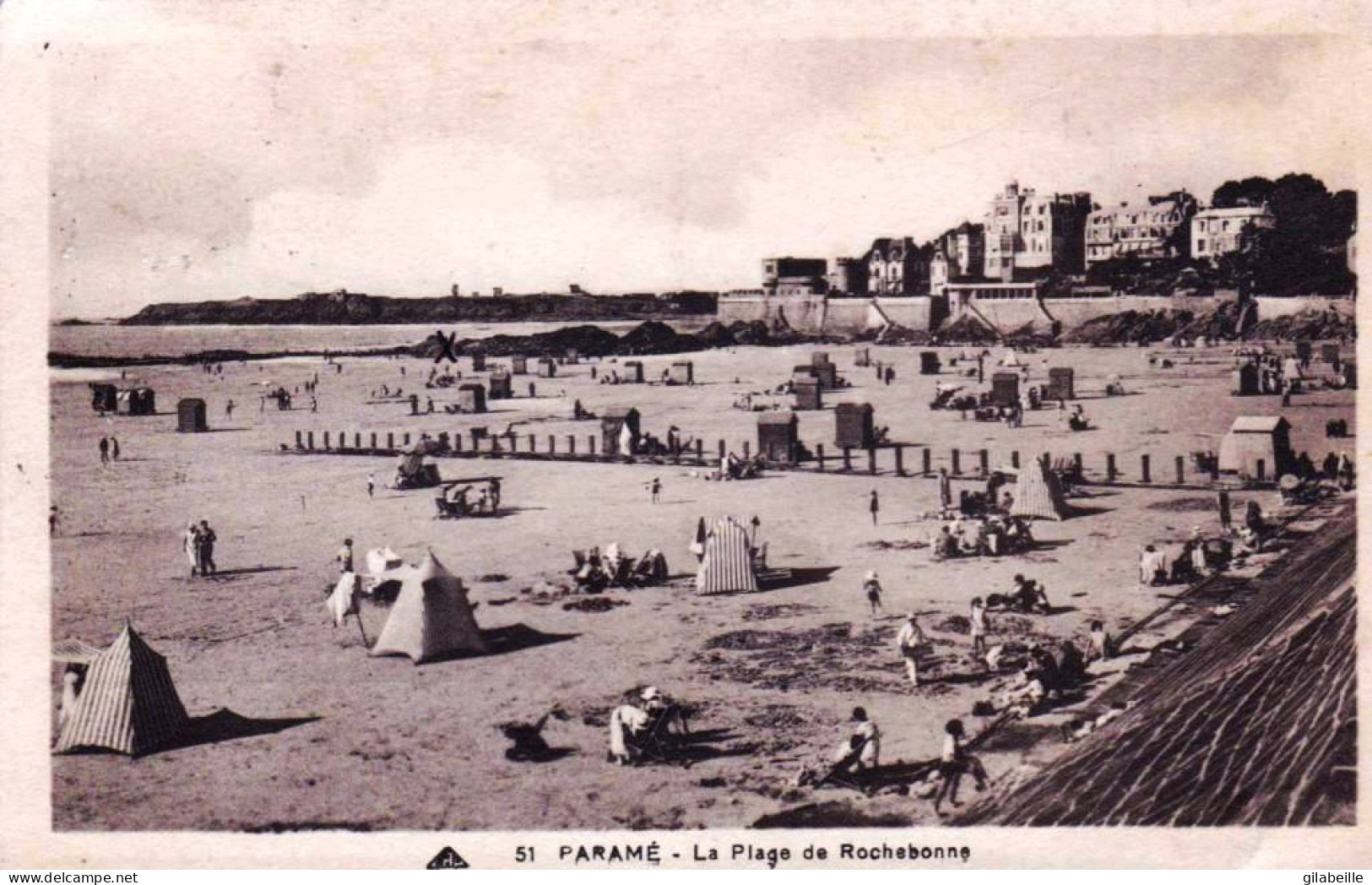 35 - Ille Et Vilaine -  PARAME ( Saint Malo ) La Plage De Rochebonne  - Parame