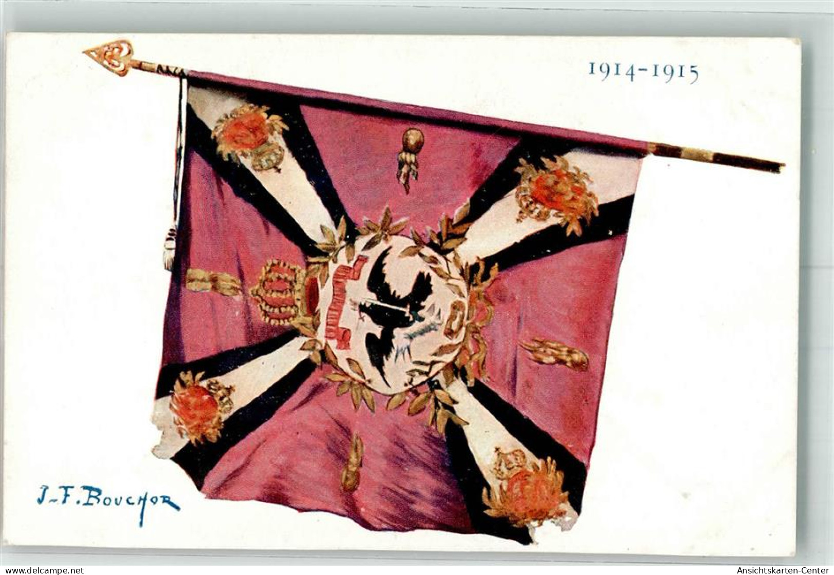 39788305 - The First Flag Captured From The Enemy 1914 - Andere & Zonder Classificatie