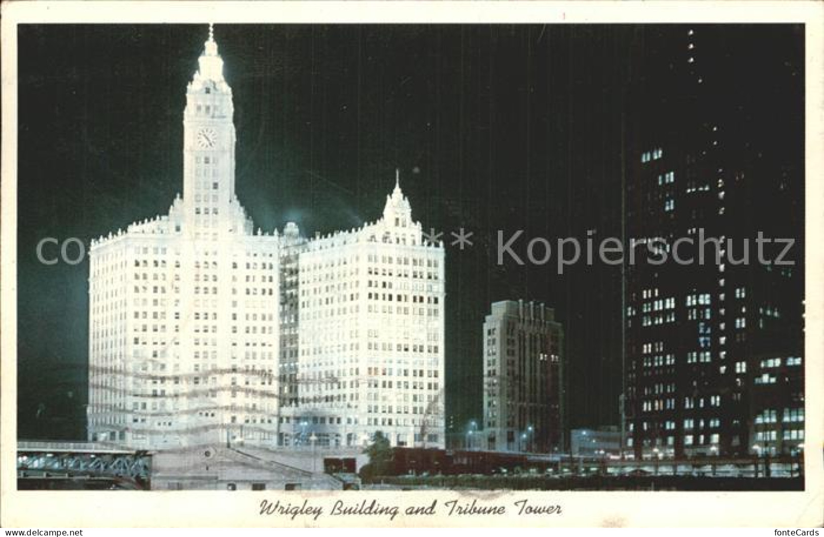 72374322 Chicago_Illinois Wrigley Building Tribune Tower - Other & Unclassified