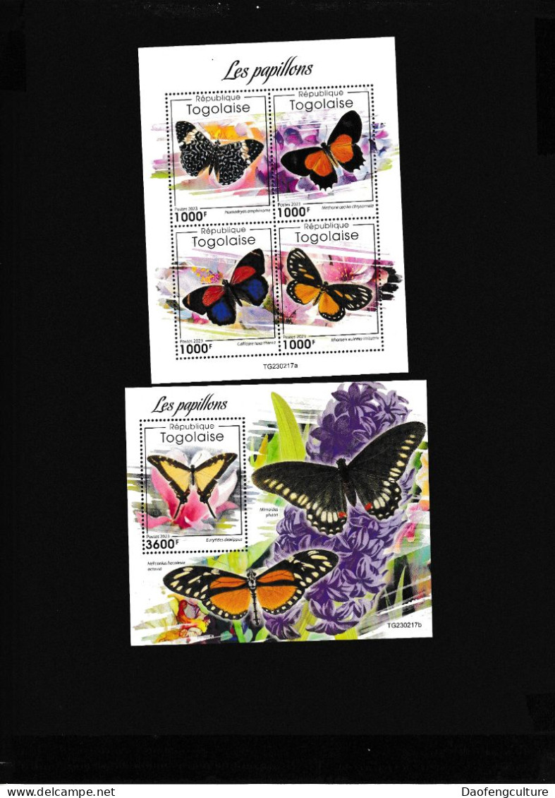 Togo 2023 Butterflies - Togo (1960-...)