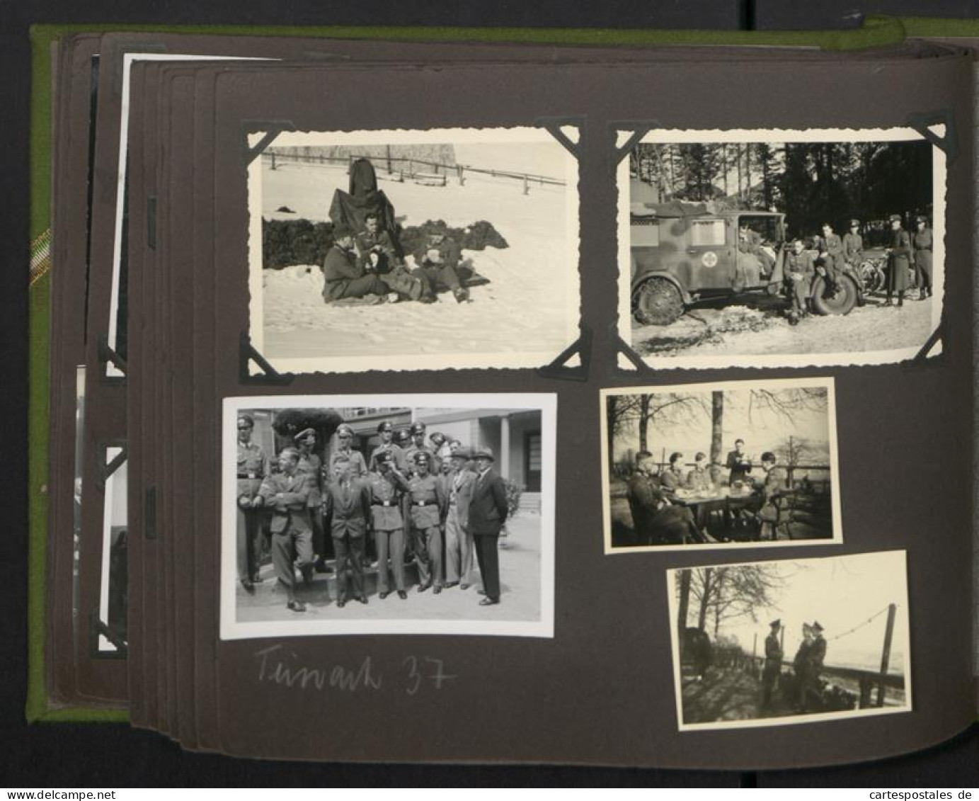 Fotoalbum mit 150 Fotografien, Giessen Studenten, Theater, Militär, Soldaten, Fussball, Wappen 