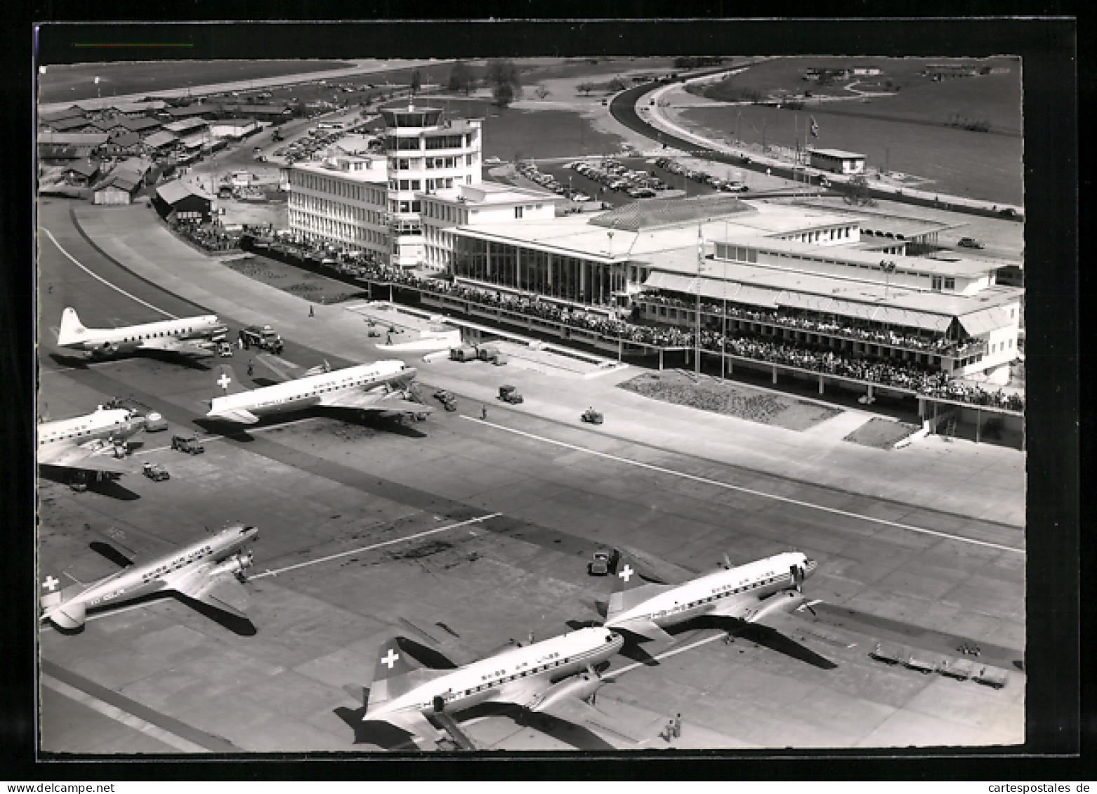 AK Zürich, Flughof Kloten Aus Der Vogelschau  - Other & Unclassified