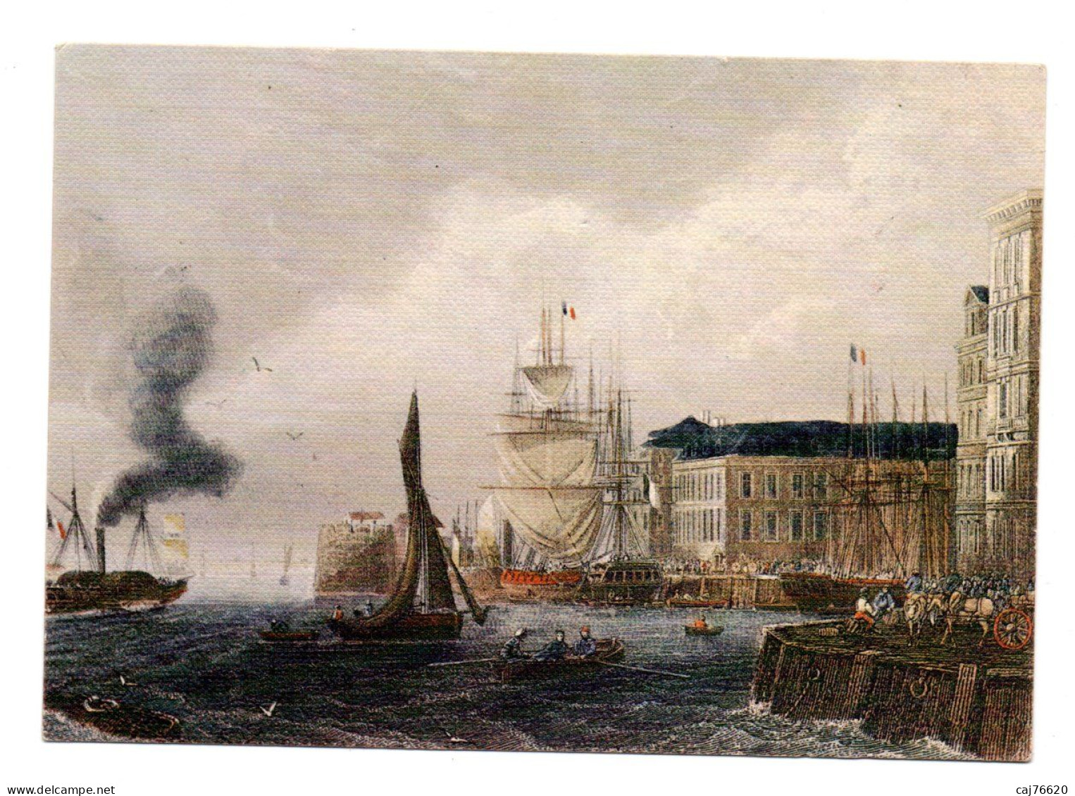 Le Havre D'autrefois, L'entrée Du Port Au Siècle Dernier - Port