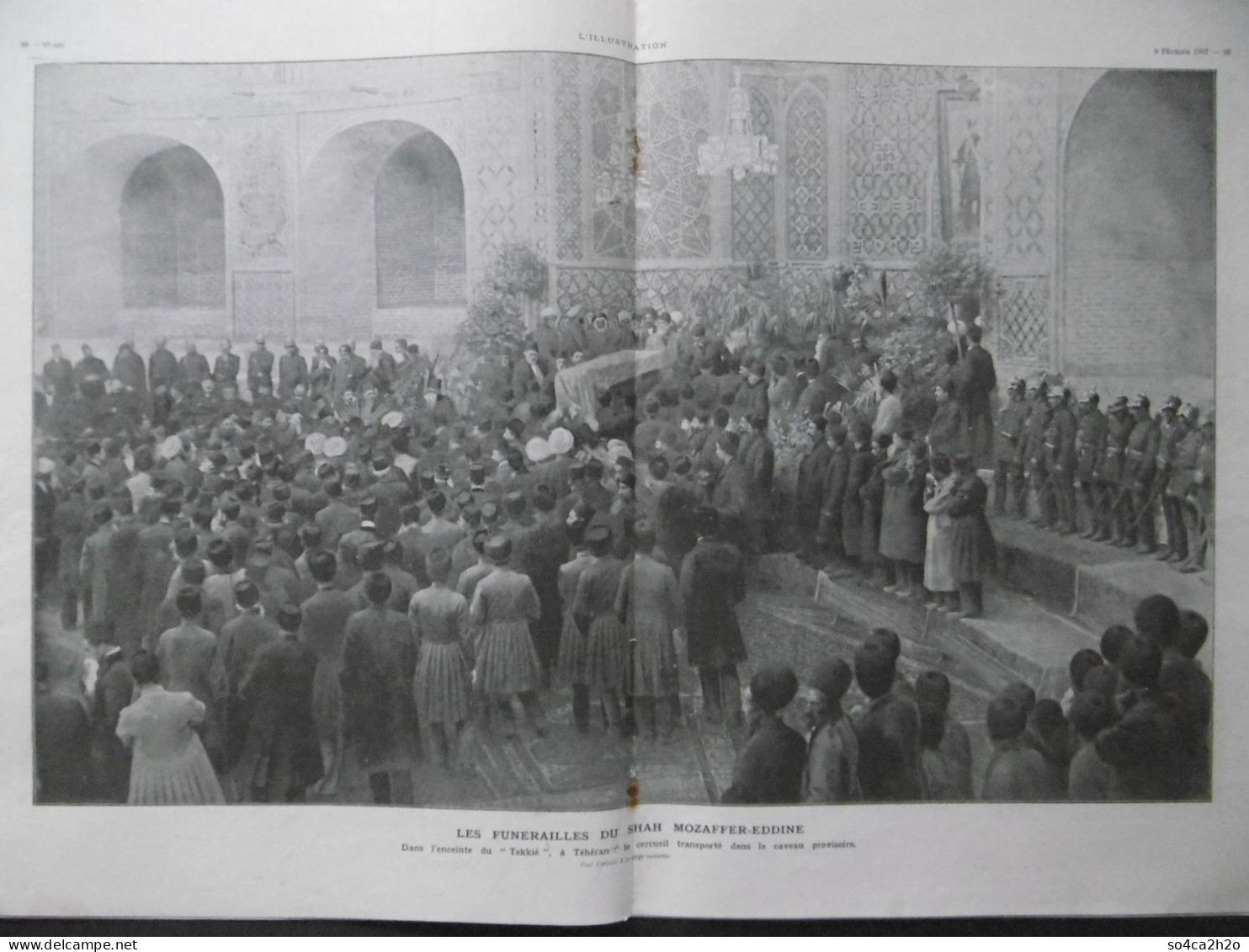 L'ILLUSTRATION N°3337 9/02/1907 Le Procès Harry Thaw, La Mort De Daniel Osiris, Les Funérailles Du Shah Mozaffer-Eddine - L'Illustration