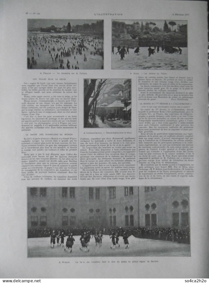 L'ILLUSTRATION N°3337 9/02/1907 Le Procès Harry Thaw, La Mort De Daniel Osiris, Les Funérailles Du Shah Mozaffer-Eddine - L'Illustration