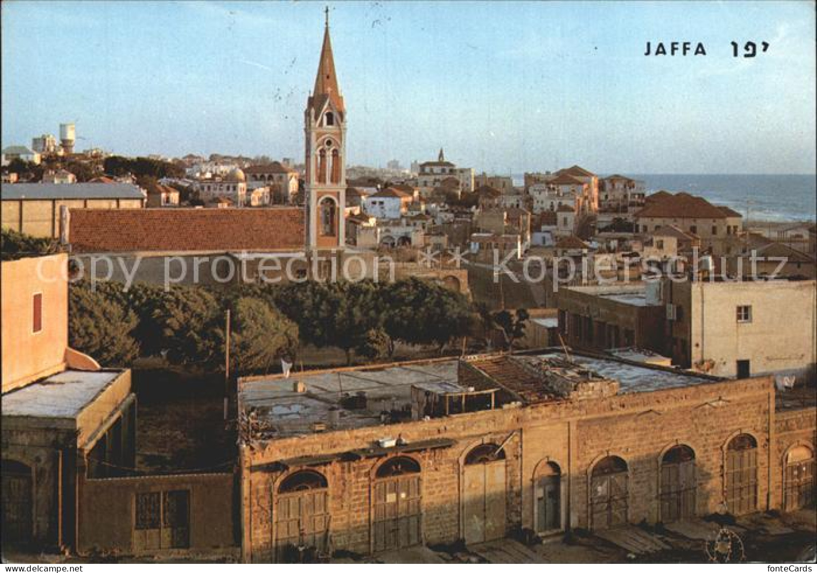 72352882 Jaffa Vue Partielle Au Soleil Couchant Jaffa - Israel