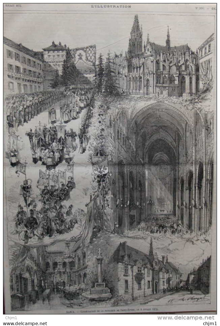 France - Nancy - Consécration De La Basilique De Saint-Epyre - Page Original 1875 - Documenti Storici