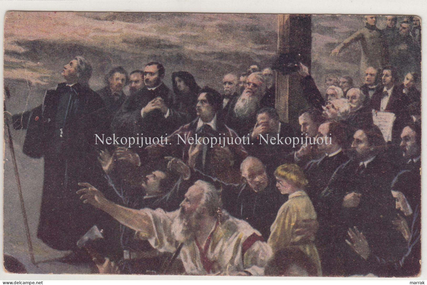 Malarstwo, Jan Styka, Polonia, Mickiewicz, Krasinski, Slowacki, Wernyhora, 1910' Postcard - Polonia
