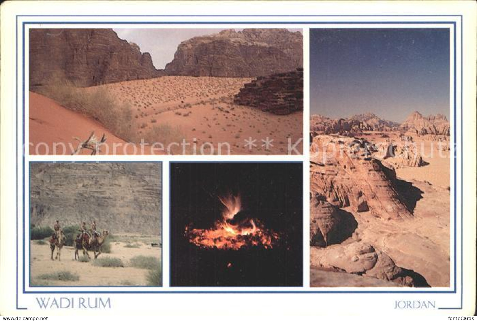 72351504 Jordan Israel Wueste Lagerfeuer Reiter Auf Kamelen Jordan Israel - Israël
