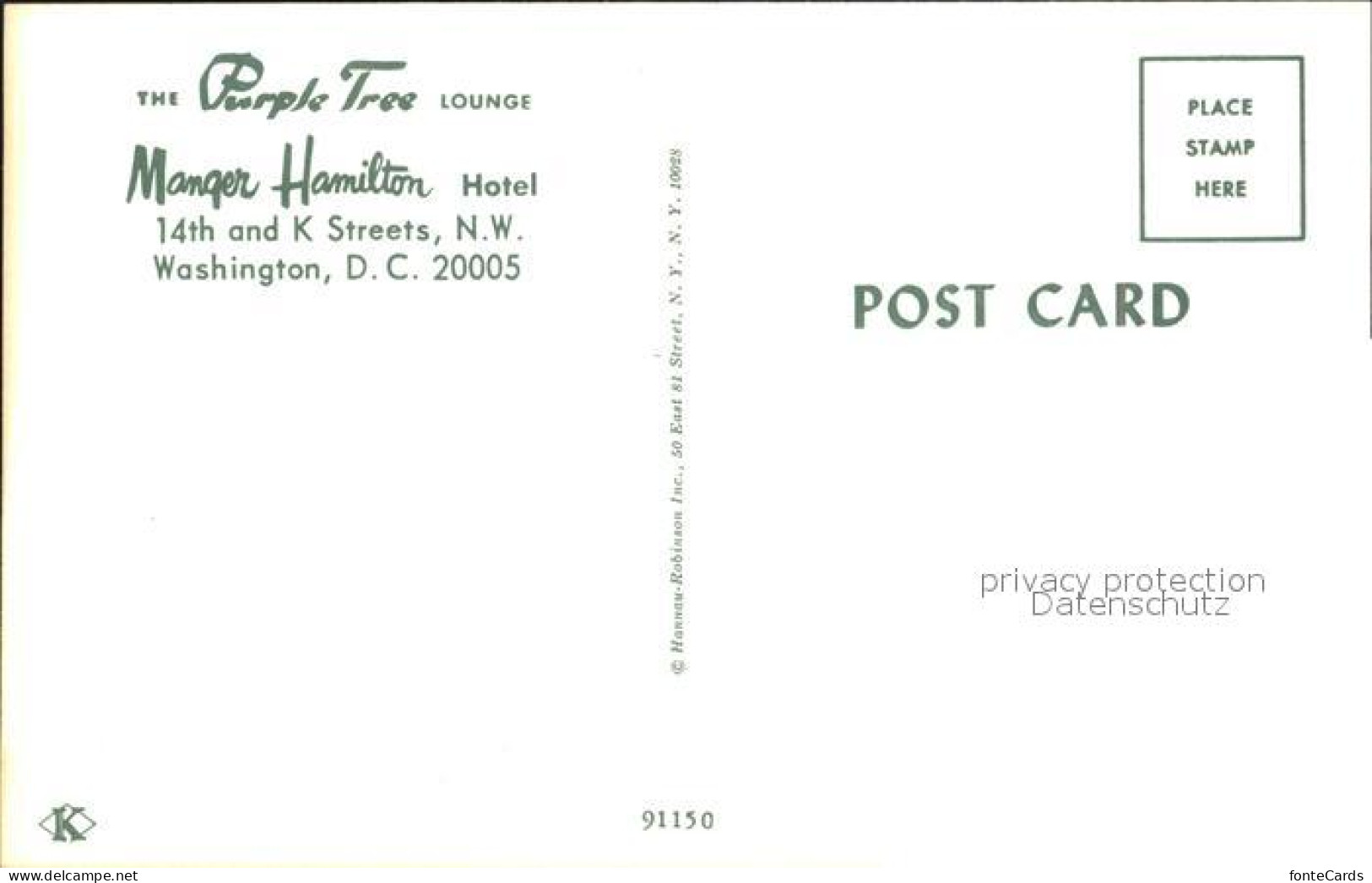 72342342 Washington DC Manger Hamilton Hotel  - Washington DC