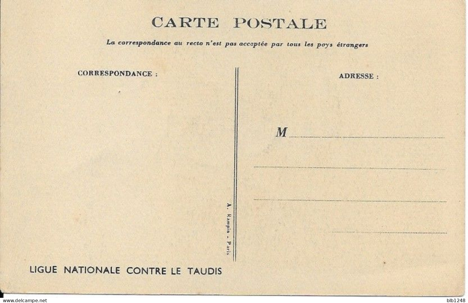 Illustrateurs - Poulbot - Ligue Nationale Contre Le Taudis - Dans Le Buffet Les Rats Viennent Le Manger - Poulbot, F.