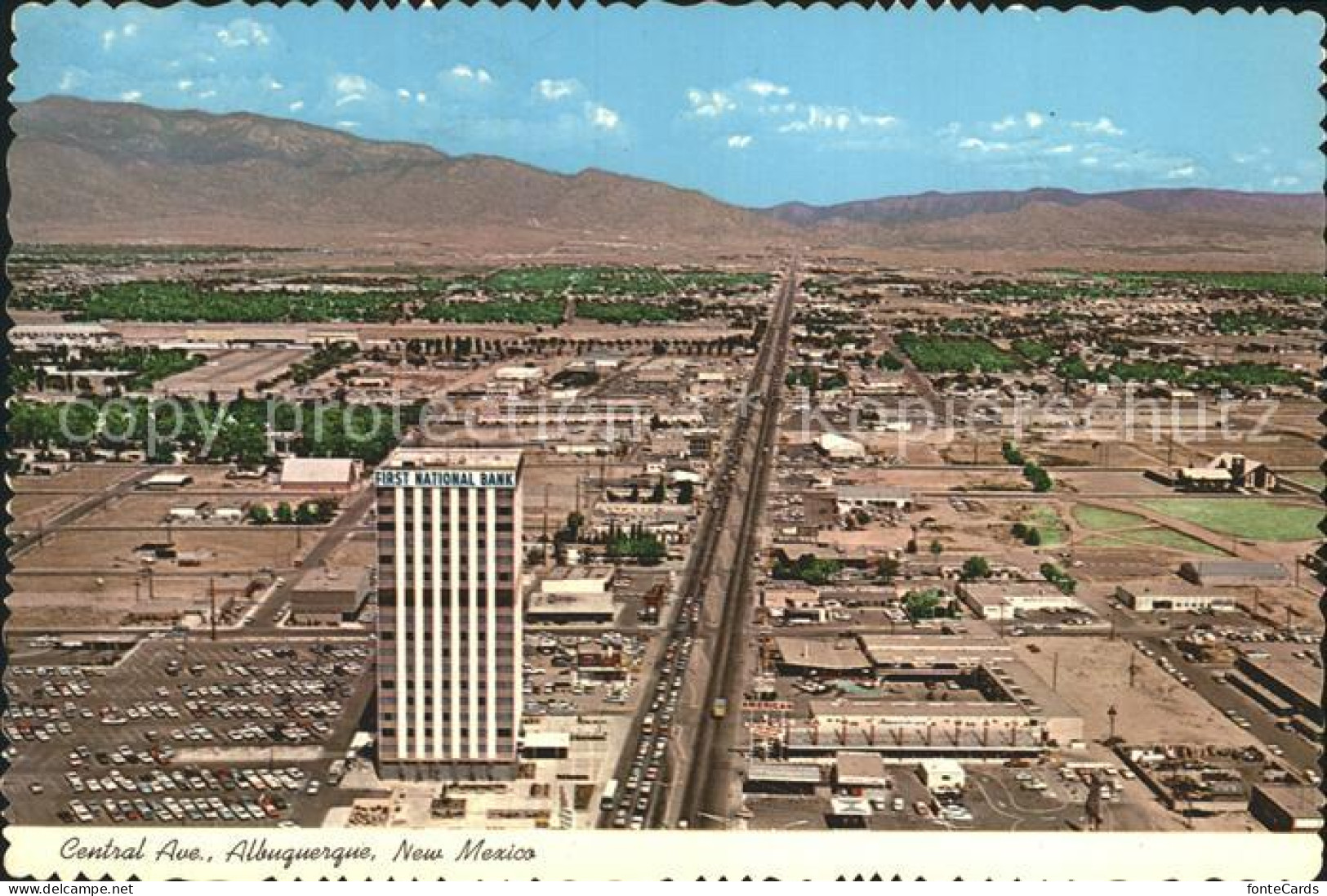 72332296 Albuquerque Central Avenue First National Bank Building Aerial View - Autres & Non Classés