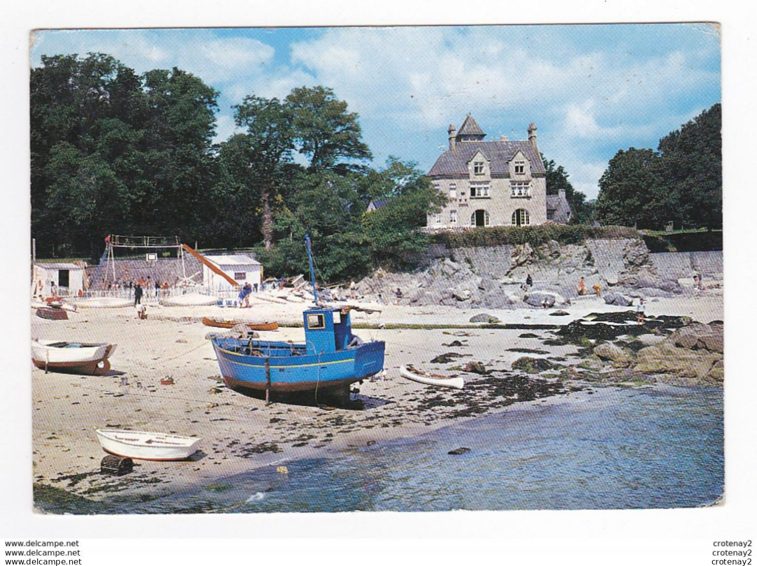 29 BEG MEIL EN FOUESNANT N°914 La Plage De La Cale Panneau De Basket Portique Toboggan Pédalo En 1965 - Beg Meil