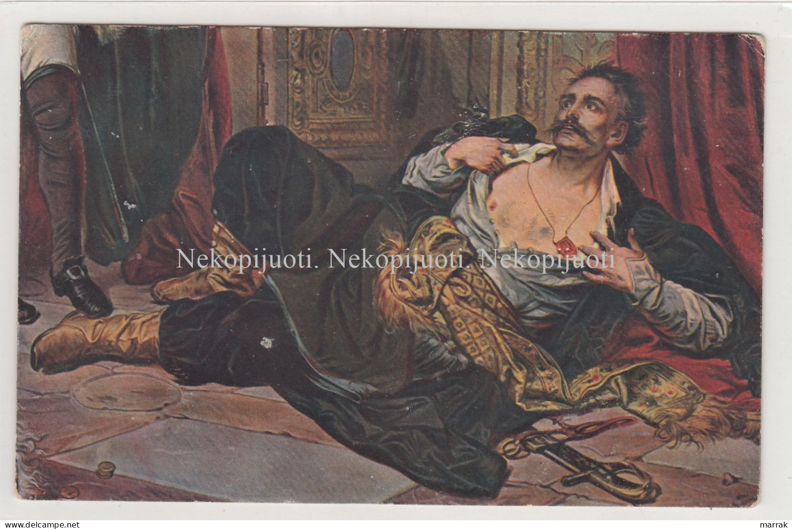 Malarstwo, Jan Matejko, Rejtan, 1910' Postcard - Polonia